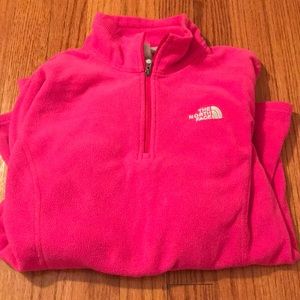 North Face hot pink lightweight pullover